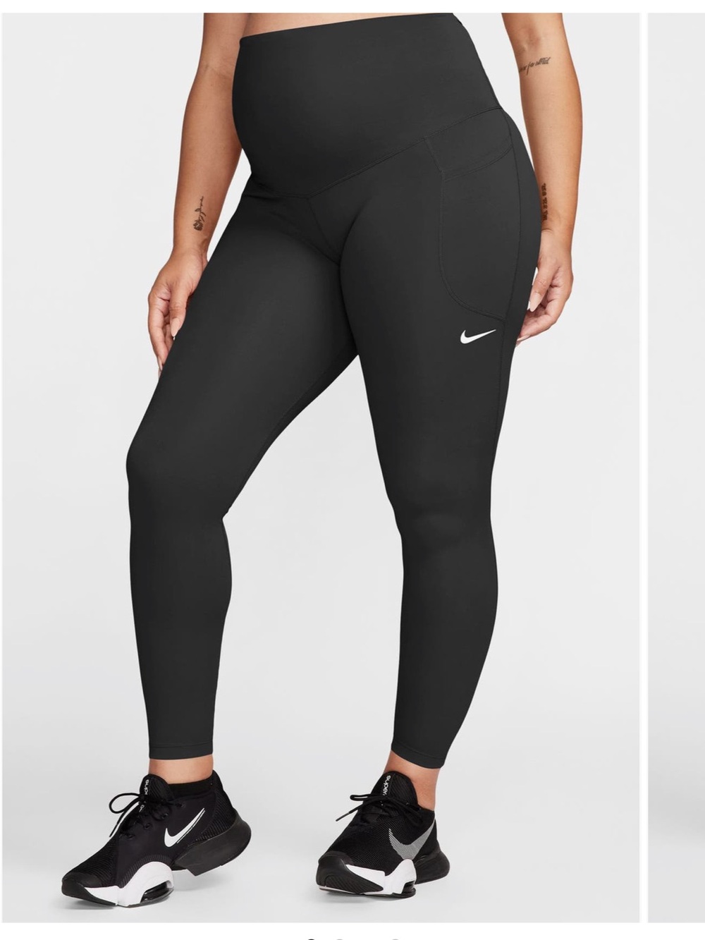 Nike Black Dri-FIT High-Waist 7/8 Maternity Leggings